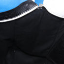 BALENCIAGA Bazaar Shopper M Tote Bag Leather Blue Silver 443097 Auth 182625-21