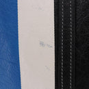 BALENCIAGA Bazaar Shopper M Tote Bag Leather Blue Silver 443097 Auth 182625-3
