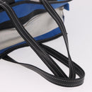 BALENCIAGA Bazaar Shopper M Tote Bag Leather Blue Silver 443097 Auth 182625-8