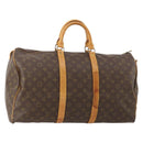 LOUIS VUITTON Monogram Keepall 50 Boston Bag M41426 LV Auth 182626-1