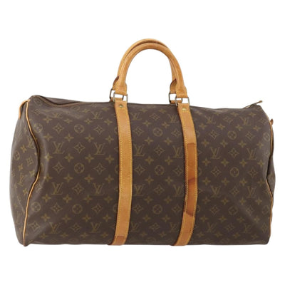 LOUIS VUITTON Monogram Keepall 50 Boston Bag M41426 LV Auth 182626