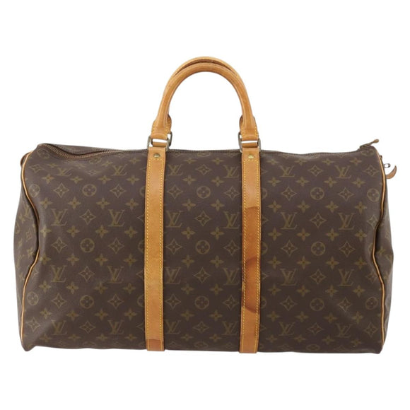 LOUIS VUITTON Monogram Keepall 50 Boston Bag M41426 LV Auth 182626