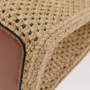 LOUIS VUITTON On the Go MM Tote Bag Raffia Okinawa Only Beige LV Auth 182627SAM-15