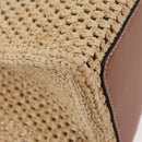 LOUIS VUITTON On the Go MM Tote Bag Raffia Okinawa Only Beige LV Auth 182627SAM-16