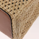 LOUIS VUITTON On the Go MM Tote Bag Raffia Okinawa Only Beige LV Auth 182627SAM-17