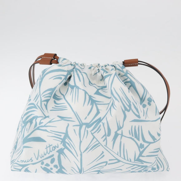 LOUIS VUITTON On the Go MM Tote Bag Raffia Okinawa Only Beige LV Auth 182627SAM