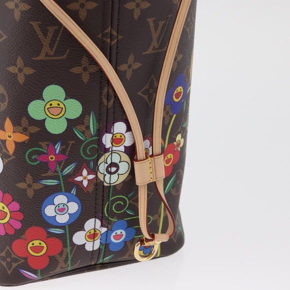 LOUIS VUITTON Monogram Takashi Murakami Neverfull MM Bag M13271 LV Auth 182628SM