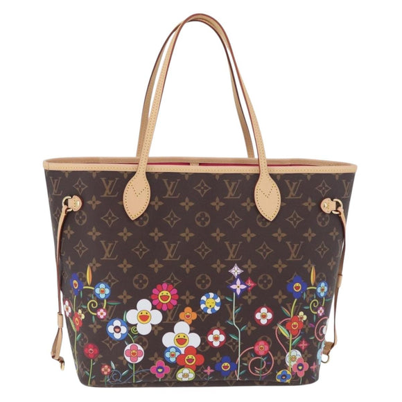 LOUIS VUITTON Monogram Takashi Murakami Neverfull MM Bag M13271 LV Auth 182628SM