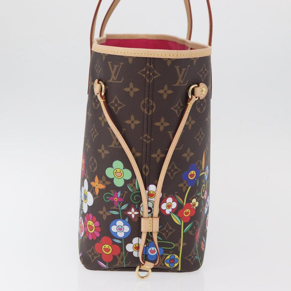 LOUIS VUITTON Monogram Takashi Murakami Neverfull MM Bag M13271 LV Auth 182628SM