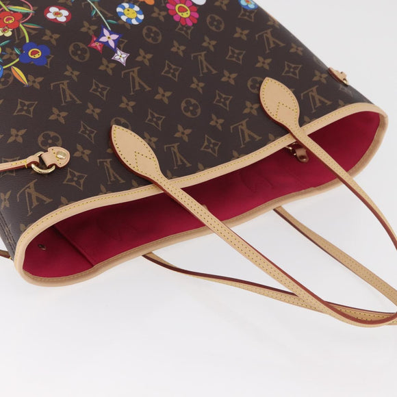 LOUIS VUITTON Monogram Takashi Murakami Neverfull MM Bag M13271 LV Auth 182628SM