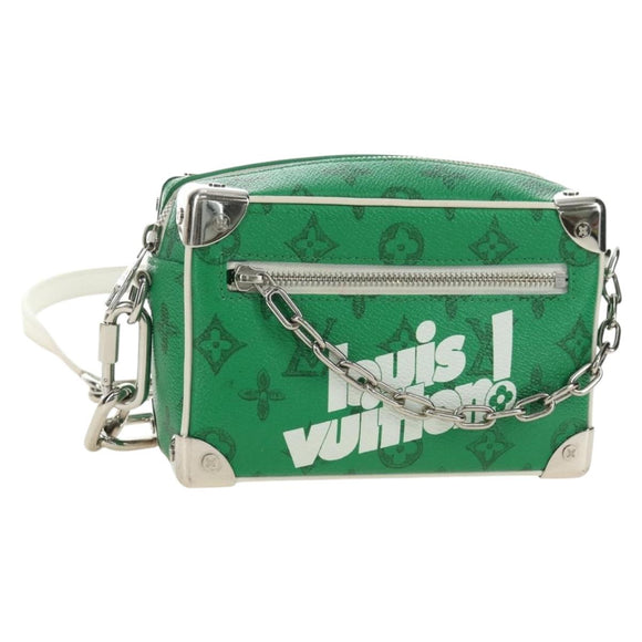 LOUIS VUITTON Monogram Everyday Mini Soft Trunk Bag Green M80816 Auth 182630M