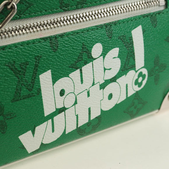 LOUIS VUITTON Monogram Everyday Mini Soft Trunk Bag Green M80816 Auth 182630M