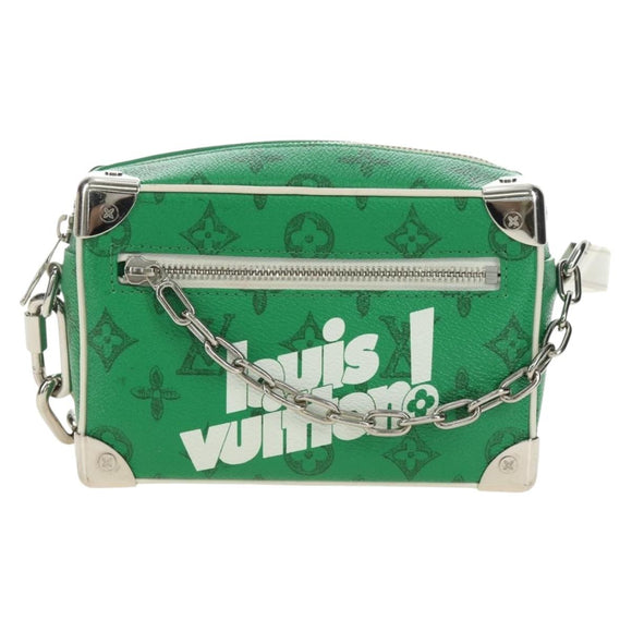 LOUIS VUITTON Monogram Everyday Mini Soft Trunk Bag Green M80816 Auth 182630M