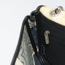 CHANEL Chain Shoulder Bag Vinyl Gray Silver CC Auth 182631SAV-22