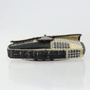 CHANEL Chain Shoulder Bag Vinyl Gray Silver CC Auth 182631SAV-5