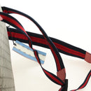 GUCCI GG Supreme Higuchi Yuko Sherry Line PVC Beige Silver 433578 Auth 182632SAV-15