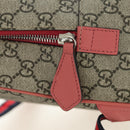 GUCCI GG Supreme Higuchi Yuko Sherry Line PVC Beige Silver 433578 Auth 182632SAV-24