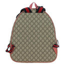GUCCI GG Supreme Higuchi Yuko Sherry Line PVC Beige Silver 433578 Auth 182632SAV-2