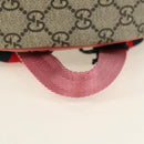 GUCCI GG Supreme Higuchi Yuko Sherry Line PVC Beige Silver 433578 Auth 182632SAV-7