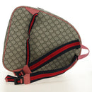 GUCCI GG Supreme Higuchi Yuko Sherry Line PVC Beige Silver 433578 Auth 182632SAV-8
