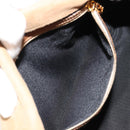 FENDI Mamma Baguette Shoulder Bag Suede Beige Gold Auth 182637SAM-22