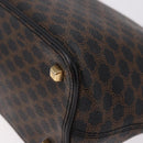 CELINE Macadam Canvas Shoulder Bag PVC Leather Black Gold Auth 182639A-17