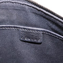 CELINE Macadam Canvas Shoulder Bag PVC Leather Black Gold Auth 182639A-18