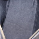 CELINE Macadam Canvas Shoulder Bag PVC Leather Black Gold Auth 182639A-10