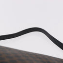 CELINE Macadam Canvas Shoulder Bag PVC Leather Black Gold Auth 182639A-14