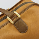 LOEWE Anagram Amazona 40 Hand Bag Leather Beige Gold Auth 182640-10