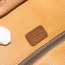 LOEWE Anagram Amazona 40 Hand Bag Leather Beige Gold Auth 182640-18