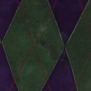 CELINE Circle Shoulder Bag Suede Purple Green gold Auth 182643-3