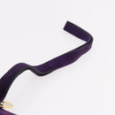 CELINE Circle Shoulder Bag Suede Purple Green gold Auth 182643-14