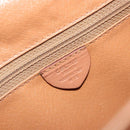 CELINE Macadam Canvas Shoulder Bag PVC Leather Brown Gold Auth 182644A-16