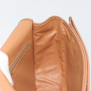 CELINE Macadam Canvas Shoulder Bag PVC Leather Brown Gold Auth 182644A-18