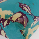 CHANEL Pouch PVC Canvas Green CC Auth 182645-15