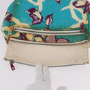CHANEL Pouch PVC Canvas Green CC Auth 182645-9