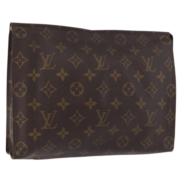 LOUIS VUITTON Monogram Poche Toilette 26 Pouch M47542 LV Auth 182646
