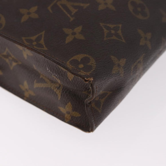 LOUIS VUITTON Monogram Poche Toilette 26 Pouch M47542 LV Auth 182646