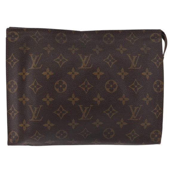 LOUIS VUITTON Monogram Poche Toilette 26 Pouch M47542 LV Auth 182646
