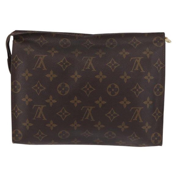 LOUIS VUITTON Monogram Poche Toilette 26 Pouch M47542 LV Auth 182646