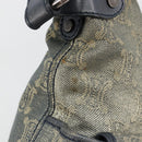 CELINE Paris Macadam Canvas Shoulder Bag Denim Gray Silver Auth 182647A-9