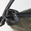 CELINE Paris Macadam Canvas Shoulder Bag Denim Gray Silver Auth 182647A-10