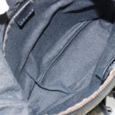 CELINE Paris Macadam Canvas Shoulder Bag Denim Gray Silver Auth 182647A-11
