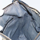CELINE Paris Macadam Canvas Shoulder Bag Denim Gray Silver Auth 182647A-19