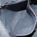 CELINE Paris Macadam Canvas Shoulder Bag Denim Gray Silver Auth 182647A-22