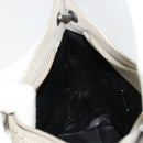 GUCCI GG Canvas Bamboo Umhängetasche Wildleder Grau Silber 001 2058 3008 Auth 182655-18