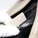 GUCCI GG Canvas Bamboo Umhängetasche Wildleder Grau Silber 001 2058 3008 Auth 182655-21
