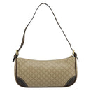 CELINE Macadam Canvas Accessory Pouch PVC Beige Gold Auth 182656-3