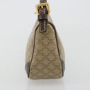 CELINE Macadam Canvas Accessory Pouch PVC Beige Gold Auth 182656-4